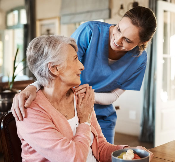 nurse-helping Nurse and Women at Mason Health and Rehabilitation